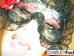 Charley wears some spectacular undergarments and tights