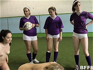super hot dolls football finishes in girly-girl gang action